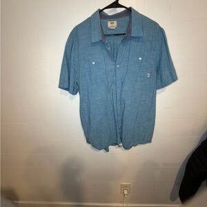 Vans Casual Blue Button Down Shirt